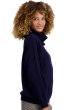 Baby Alpakawolle kaschmir pullover damen rollkragen tanis nachtblau 2xl